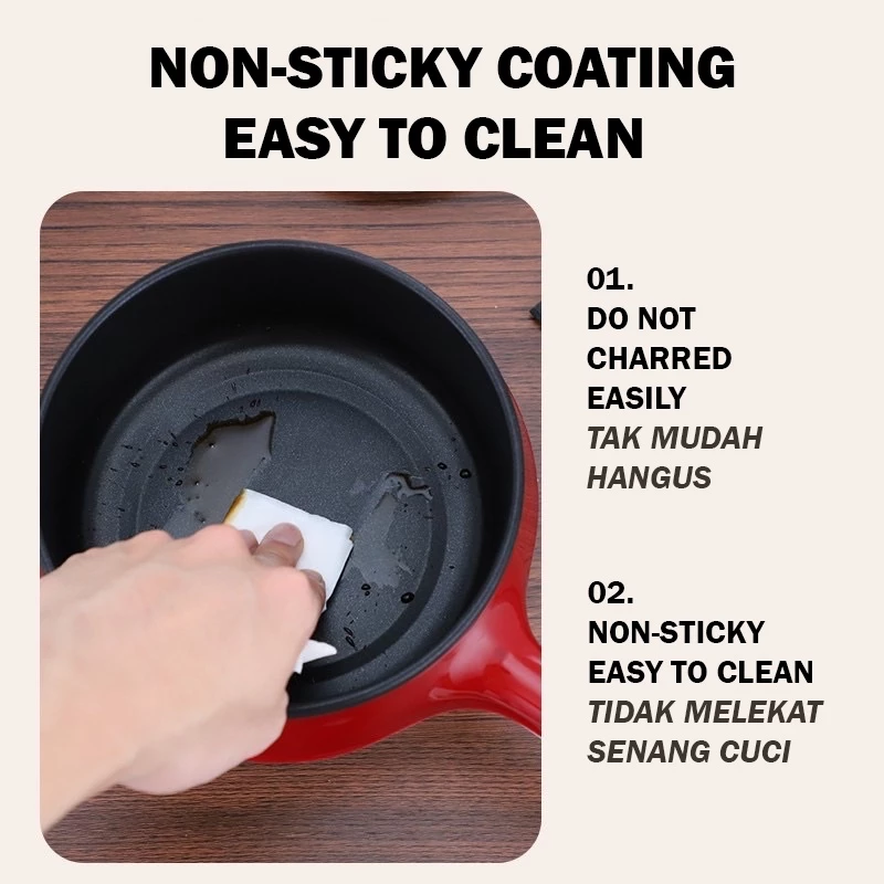 3 pin plug Electric Cooker Multifunction Frying Pan Mini Rice Cooker
