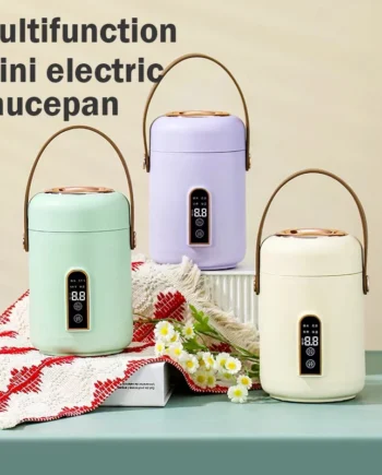 Portable Health Electric Stew Pot 900ML Electric Stew Cup Small Office Mini Porridge Machine