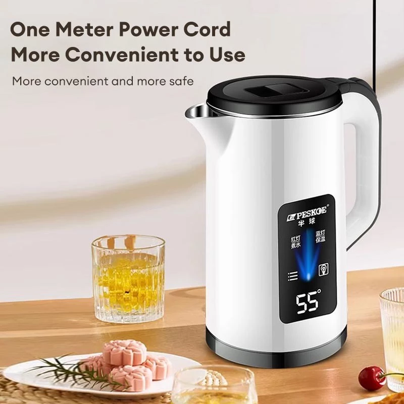 3L Kettle Electric 304 Stainless Steel Household 1500W High Power Portable