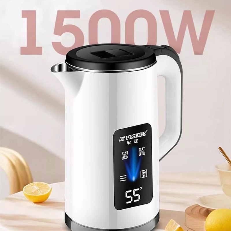 3L Kettle Electric 304 Stainless Steel Household 1500W High Power Portable