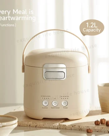 1.2L Electric Rice Cooker Mini Rice Cooker With Steamer Rice Cooker Smart Non Stick Inner Pot 电饭锅