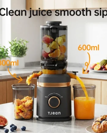 150W Masticating Cold Press SlowJuicer with 304 Stainless Steel Blade Rinse-Clean in One Go SunVita S1