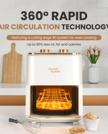 Russell Taylors 3D Visible Window Air Fryer Large (4.5L) Z3