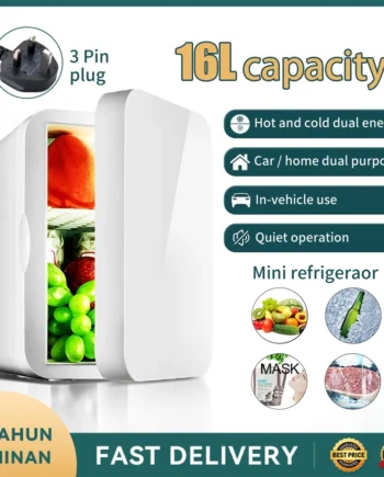 Peti sejuk 8L/25L/16L High Quality Mini Fridge Beauty Skincare Cosmetics Fridge Portable Cooler & Warmer Peti Ais