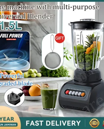2 in 1 Blender Heavy Duty Countertop Mixer with Jug Multifunctional Juice Extractor Juicer Machine