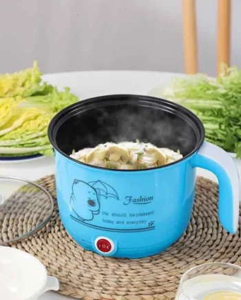 1.8L Electric Cooker + Tray –Non-Stick Mini Rice Cooker for Steamer & Frying Pan, Multifunction Convenient Cooker